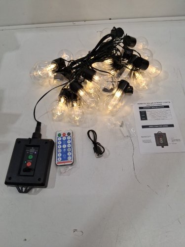 led solar outdoor string lights image 2