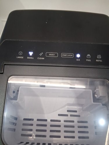 Iceman Dual-Size Ice self cleaning portable counter top ice maker - 22lbs/24hrs - black (model: rj56-bul-12) image 3