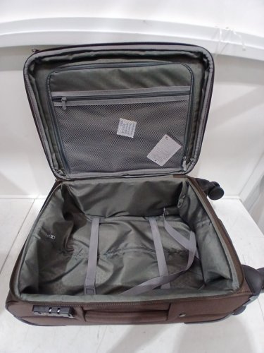 3PC HANKE Luggage Softside Expandable Suitcases SET with TSA Lock & Spinner Wheels - 20"/24"/28" - COFFEE (MODEL: KH8039) image 5