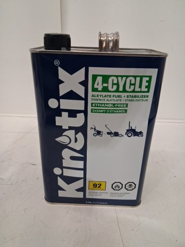 kinetix 4-cycle alkylate fuel + stabilizer lubricant - 3.78L - blue image 2