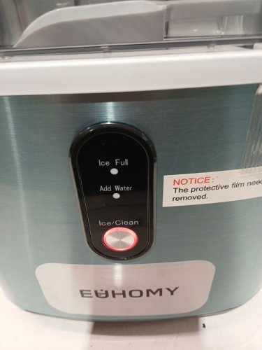 Euhomy countertop nugget ice maker - makes 35lbs/day - stainless steel ( model: im-15s) image 3