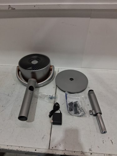 DREO SILENT 120°+120°OMNI-DIRECTIONAL OSCILLATING FAN, 80 FT CIRCULATOR WITH REMOTE - 8 SPEEDS, 3 MODES, 8H TIMER - GREY - (MODEL:DR-HPF002) image 3