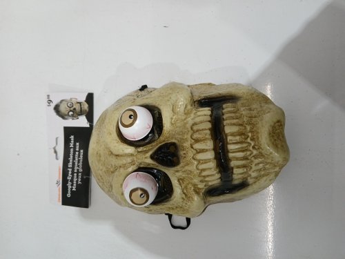 way to celebrate! googly eyed skeleton mask - osmf - beige black image 2