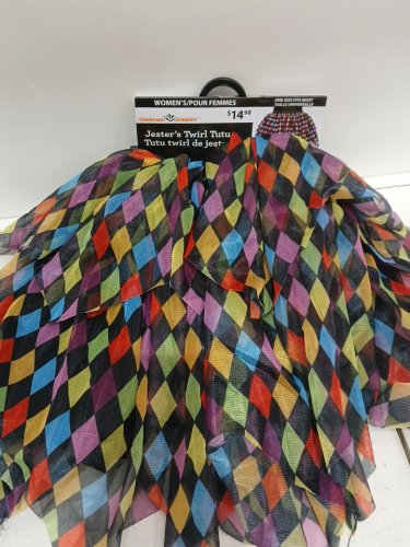 WAY TO CELEBRATE! JESTER'S TWIRL TUTU - ONE SIZE FITS MOST - MULTICOLOUR image 2