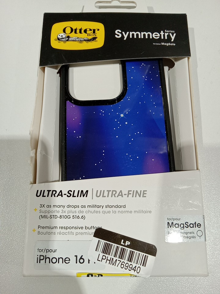 OtterBox Symmetry Series iPhone 16 Pro Case for magsafe - Nebula Night Black (Model: 77-97014) image 2