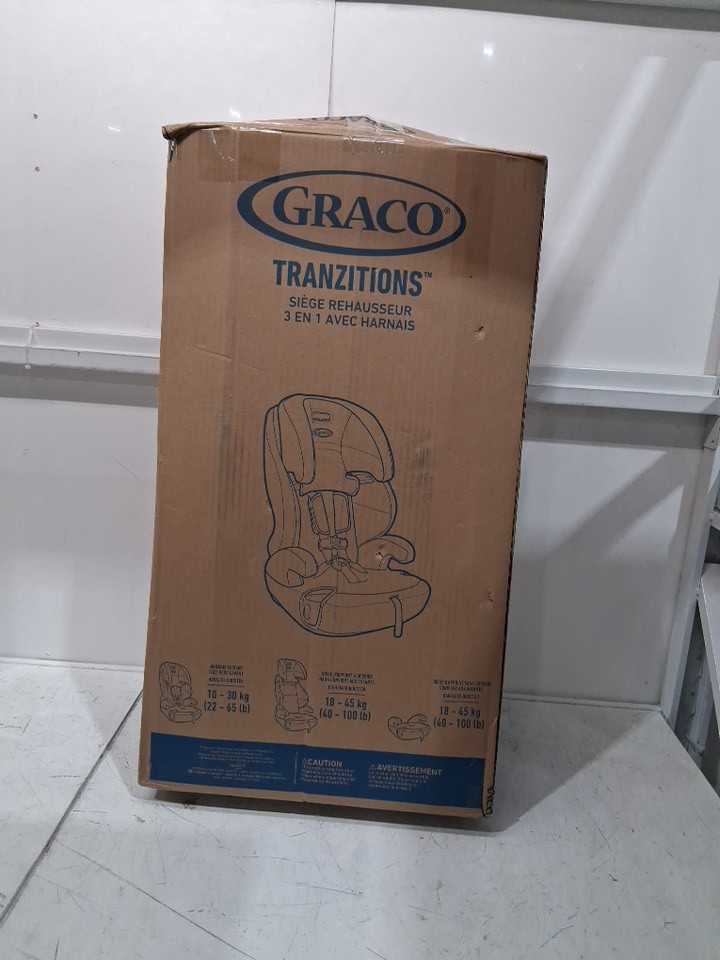 GRACO C20 TRANZITIONS 3-IN-1 HARNESS BOOSTER CAR SEAT - 100LBS CAP - BLACK (MODEL: 2035724) image 2