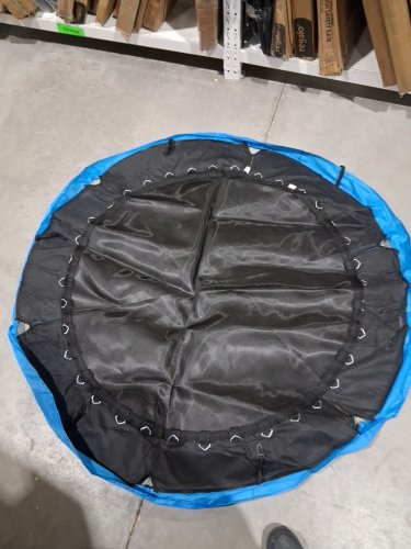 Trampoline for Kids Toddler Trampoline with Enclosure Net - 55" - blue / yellow image 9