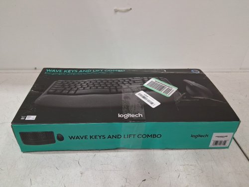2pc logitech Wave Keys keyboard and Lift Combo mouse - black (model: 920-013610) image 4