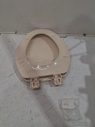 highcraft elongated plastic toilet seat - 19" - off-white (model: B1TSPE) image 3