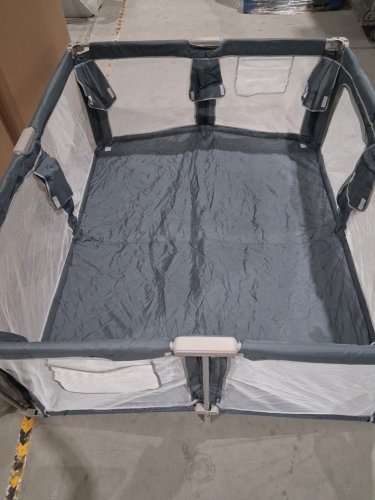capakids foldable portable popup playpen for kids - 59" x 71" - grey (MODEL: az2036-b) image 4