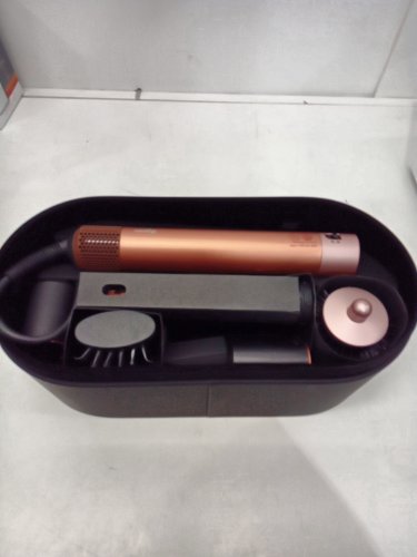 6PC DYSON i.d curly + coily airwrap multi styler and hair dryer with bluetooth - amber silk ( model: hs08) image 4