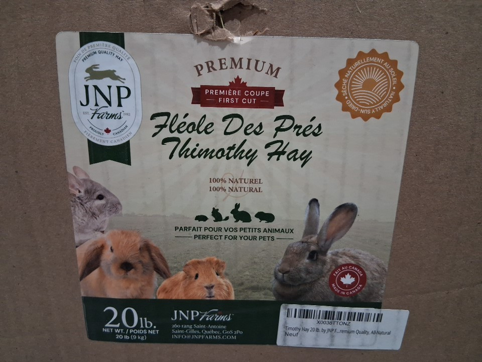 JNP FARMS PREMIUM FIRST CUT TIMOTHY HAY FOR SMALL PETS - 20LBS image 3