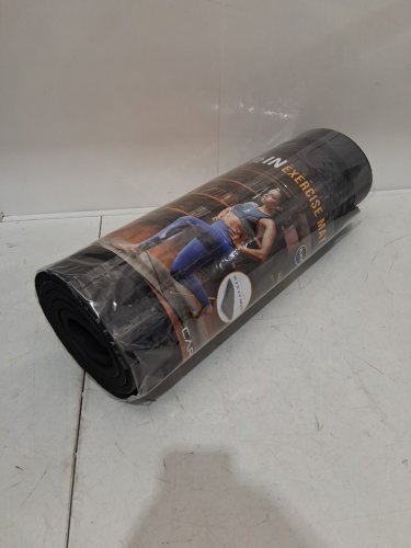 CAP BARBELL HIGH DENSITY EXERCISE YOGA MAT WITH STRAP - 1/2"X24"X68" - BLACK (MODEL: MTIS-6523-12BK) image 3