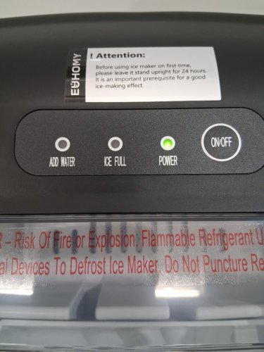 EUHOMY COUNTERTOP ICE MAKER MACHINE - MAKES 26LB/DAY - BLACK (MODEL: IM-06D / IM001-BBL-CAEH) image 2