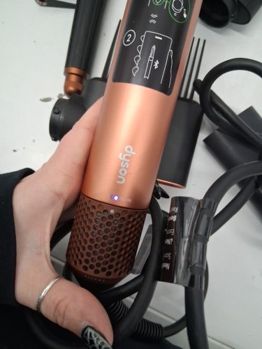 6PC DYSON i.d curly + coily airwrap multi styler and hair dryer with bluetooth - amber silk ( model: hs08) image 7