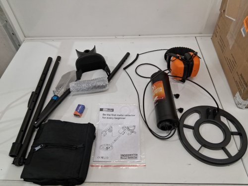 Hazlewolke Underwater Metal Detector with precision control Pinpoint Mode - 130FT DEPTH RANGE -  2.4kHz - orange (model: WP6027) image 2