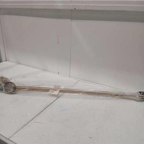 MOEN ADJUSTABLE LENGTH FIXED MOUNT SINGLE CURVED SHOWER ROD - 54" TO 72" - BRUSHED GOLD (MODEL: CSR2160BG) image 2