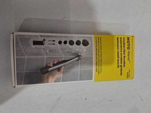 HOTO WAND Electric Spin Scrubber, Rechargeable Grout Cleaner Scrub Brush with Replaceable Heads (MODEL: 1936026) image 2