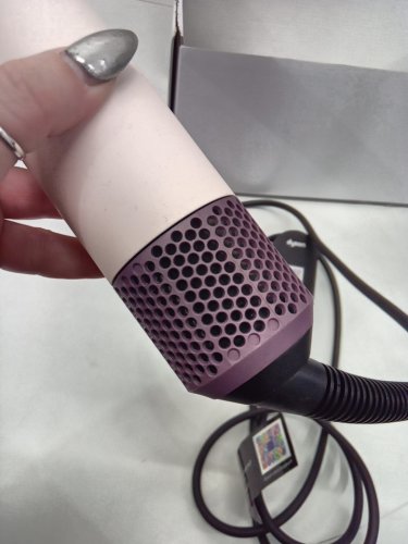 6PC DYSON i.d curly + coily airwrap multi styler and hair dryer with bluetooth - pink / rose gold ( model: hs08) image 8