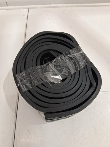 Weather Stripping Rubber Garage Door Seal Replacement - 11FT x 4" APPROX - black image 2