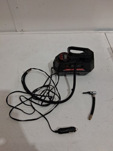 ASTROAI portable air compressor and tire inflator - black/ red (model: CZK-3631) image 3