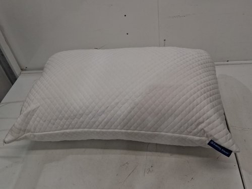 DreamyBlue Signature Pillow - queen, Shredded Memory Foam Fill, Washable Bamboo Rayon Cover - white image 3