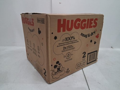 234PK HUGGIES SNUG AND DRY BABY DIAPERS - SIZE 2 (12-18LBs) - DISNEY BABY MICKEY MOUSE image 2