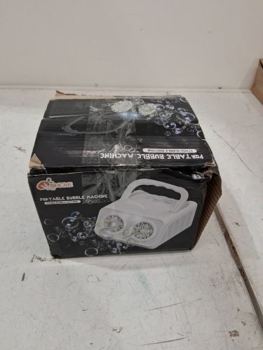 SHCKE Automatic Bubble Machine with 2 Fans - 20000+ Bubbles Per Minute - black  (model: 553) image 4