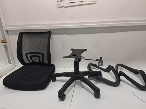 bestoffice adjustable ergonomic home office desk chair - 18" x 21.5" - black image 3