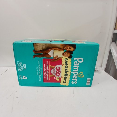 100PK PAMPERS SWADDLERS 100% LEAKPROOF DISPOSABLE BABY DIAPERS - SIZE 4 image 2