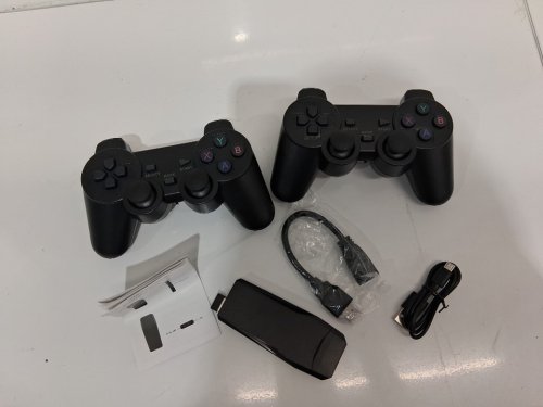2pk 4K GAMING CONSOLE EMULATOR WITH PS2-STYLE 2.4G WIRELESS CONTROLLERS - BLACK image 4