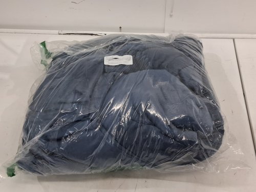 WARMDERN flannel VELVET DUVET COVER - king - navy blue image 2