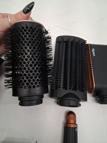 6PC DYSON i.d curly + coily airwrap multi styler and hair dryer with bluetooth - amber silk ( model: hs08) image 8