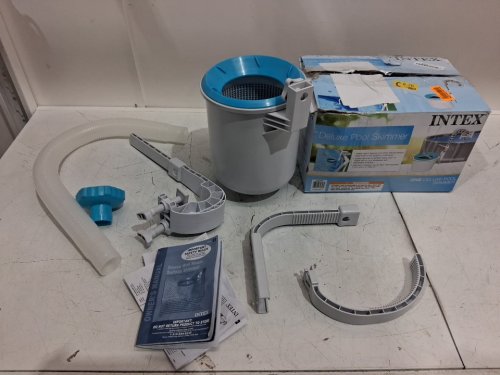 INTEX KRYSTAL CLEAR POOL BASICS ABOVE-GROUND POOL DELUXE WALL-MOUNTED AUTOMATIC SWIMMING POOL SURFACE SKIMMER - BLUE/WHITE (MODEL: 28000E) image 2