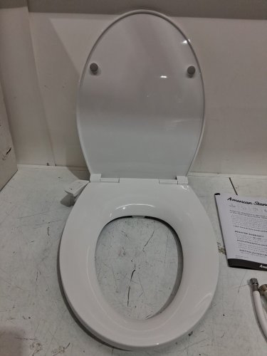 American Standard Aquawash essentials non-electric bidet seat with dual nozzles slow close  - 19.5" x 14.5"  - White (model: 8043a60g.020) image 4