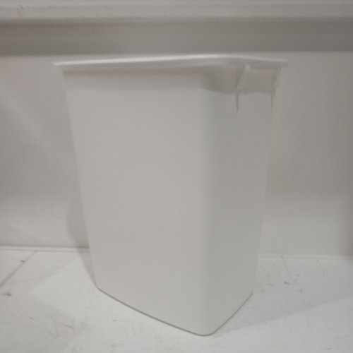 Rubbermaid plastic Open Wastebasket - 9gal - white - (model: FG2806TPWHT ) image 3