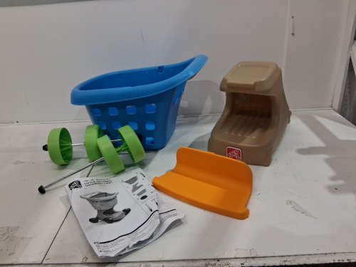 Step2 Little Helper's pretend play plastic Shopping Cart - ages 2+ - Blue (model: 700500) image 3