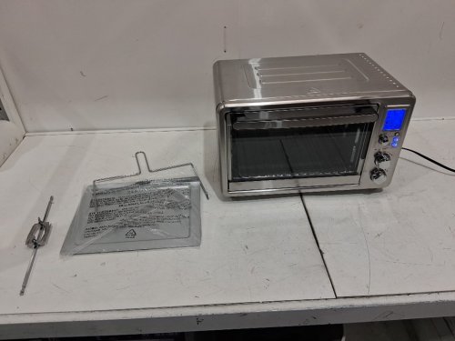 Hamilton Beach Large 6-Slice Digital Display Countertop Convection Toaster Oven with Rotisserie - Stainless Steel (MODEL: 31190C) image 5
