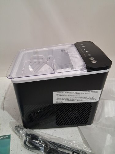 EUHOMY SELF-CLEANING BULLET COUNTERTOP ICE MAKER WITH ICE SCOOP - MAKES 27LB PER DAY - BLACK (MODEL: im021-bbl-caeh / IMB1008CA-UL) image 8