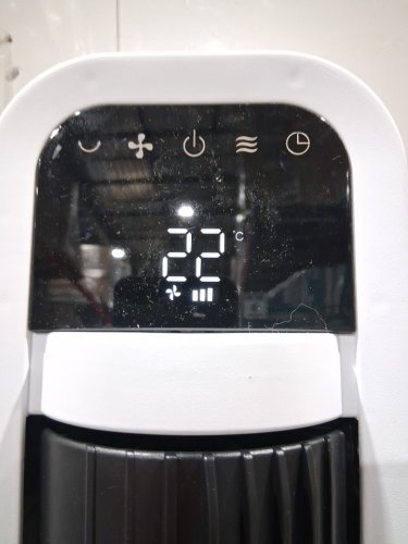 omnibreeze premium 38" Rotating tower fan with wifi CONTROL, 5-SPEEDS & REMOTE - white/BLACK (model: 5333021/dc2313r-g) image 4