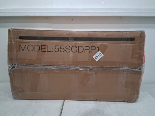12-drawer TV stand dresser WITH power outlets & LED lights fits 75" TV - ‎29.5" x 14" x 63" - rustic brown (model:55scdrp1) image 2