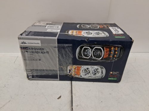 United Pacific LED Headlight Assembly - left side - for 2008-2022 Peterbilt 388 and 389 - Black Housing (model: 35786) image 2