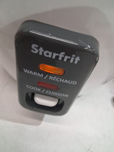STARFRIT ELECTRIC RICE COOKER - 6 CUP CAPACITY - WHITE (MODEL: 024734) image 3