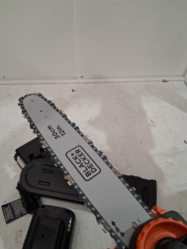 Black & Decker 40V MAX Cordless Lithium-Ion Chainsaw - 12" - Black/Orange - (MODEL: ‎LCS1240) image 6