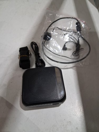 Nuobixing S17 Portable Voice Amplifier with Noise Reduction, Long Battery Life, Microphone PA System Headphone with Speaker -20HZ - black image 3
