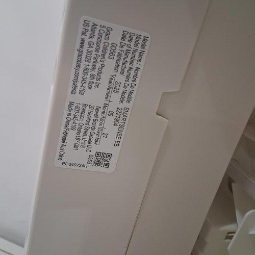 graco smartsense soothing bassinet Bassinet and Rocker with Cry Detection Technology 100% Organic Cotton Sheet - luna (model: 2227904) image 8