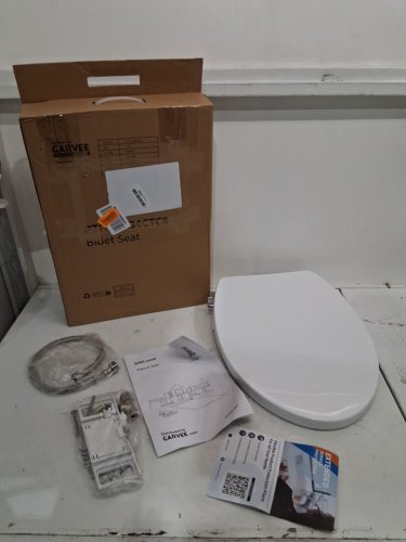 Garvee Non-Electric Round Bidet Toilet Seat with Dual Self-Cleaning Nozzles - white (model: pth-33b4ctc5) image 2