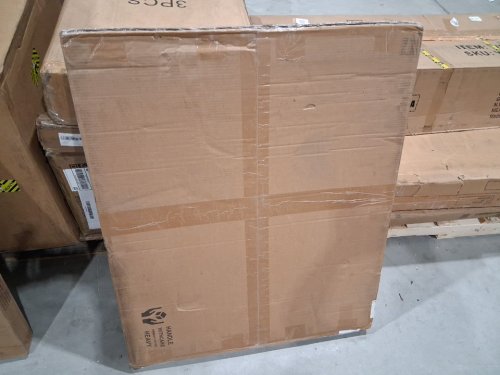 3-Panel Outdoor Air Conditioner Fence Screen - 32" x 38" - brown (model: 8114) image 3