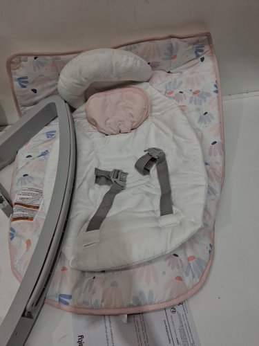 Ingenuity Keep Cozy 3-in-1 Grow with Me Vibrating Baby Bouncer Seat & Infant to Toddler Rocker - pink/grey (MODEL: 12909) image 4