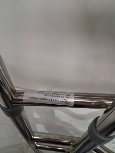 Maitehao adjustable aluminum toilet seat riser - 65" x 27" x 43" - blue/silver image 6